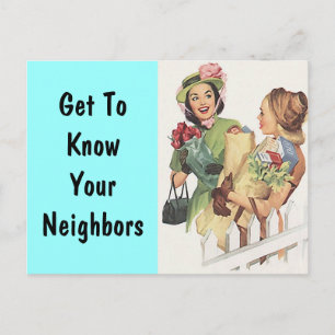 Carte Postale Retro Quartier Social Bloc Parti PC