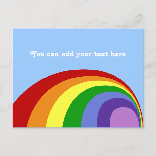 Carte postale Retro Rainbow (Devant)
