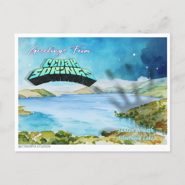 Carte Postale Rétro « Salutations de Cedar Springs » 2 (Devant)