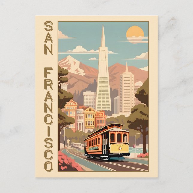 Carte Postale Rétro San Francisco (Devant)