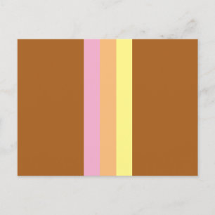 Carte Postale Retro Stripes (Orange Multi)