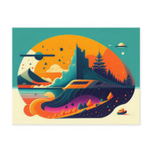 Carte postale Retro Style Poster Collection #23