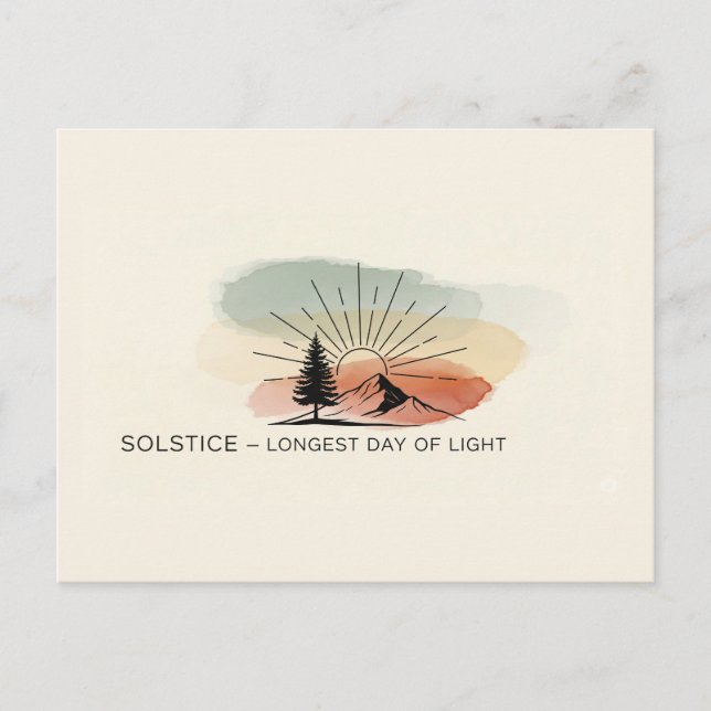 Carte Postale Rétro Summer Solstice (Devant)