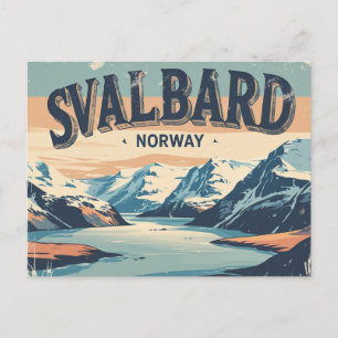 Carte Postale Retro Svalbard