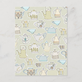 Carte Postale retro teapots 2
