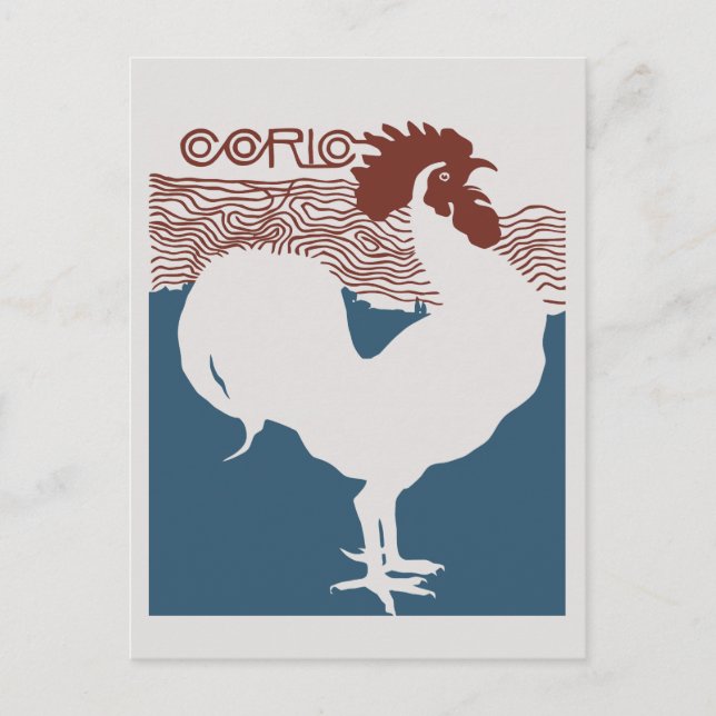 Carte Postale Retro vectoriel art nouveau Revue française (Devant)