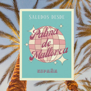 Carte postale rétro vintage de Palma de Mallorca E