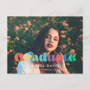 Carte Postale Retro vintage les années 70 Diplôme photo 2025