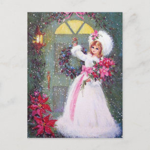 carte postale rétro vintage Noël