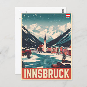 Carte Postale Retro Voyage Innsbruck Tyrol - Alpes autrichiennes