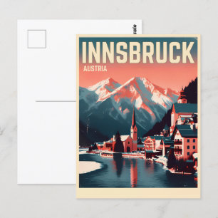 Carte Postale Retro Voyage Innsbruck Tyrol - Alpes autrichiennes