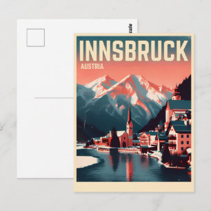 Carte Postale Retro Voyage Innsbruck Tyrol - Alpes autrichiennes