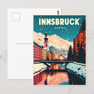 Carte Postale Retro Voyage Innsbruck Tyrol - Alpes autrichiennes