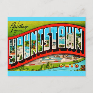 Carte postale rétro Youngstown Ohio