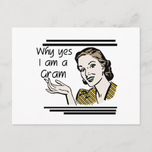 Carte Postale Rétros T-shirts et cadeaux de gramme