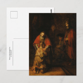 Carte Postale Return of the Prodigal Son by Rembrandt