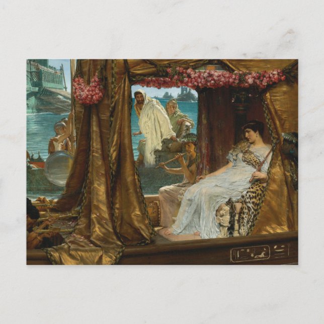 Carte Postale Réunion d'Antony et Cléopâtre par Alma-Tadema (Devant)