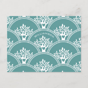 Carte Postale Réunion d'arbre familial moderne