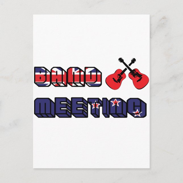 Carte Postale Réunion de bande Murray (Devant)