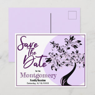 Carte Postale Réunion de famille Enregistrez la date annonce à l