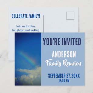 Carte Postale Réunion de famille Rassemblement Arc-en-ciel Vous