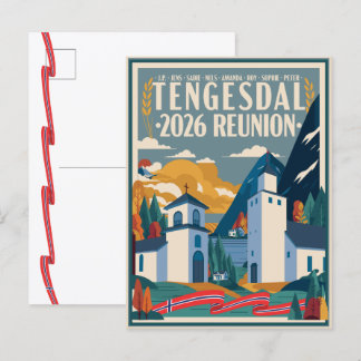 Carte Postale Réunion de famille Tengesdal 2026