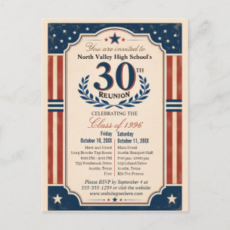 Carte Postale Réunion de la 30e promotion de lycée Americana Rou
