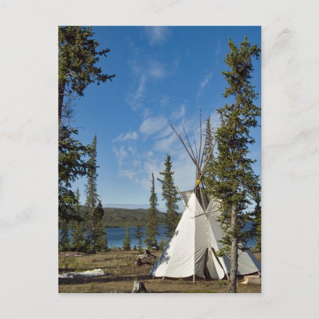 Carte Postale Réunion de la tribu Dene, Territoires du Nord-Oues (Devant)