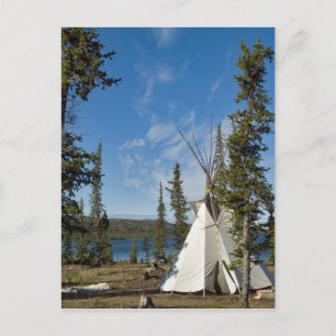 Carte Postale Réunion de la tribu Dene, Territoires du Nord-Oues