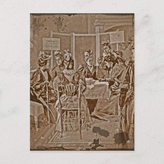 Carte Postale Réunion des mouvements de suffrage (Devant)