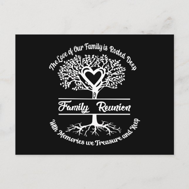 Carte Postale Réunion Familiale L'Amour De Notre Famille (Devant)