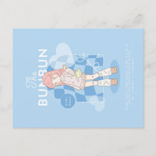 Carte Postale Rêve bleu rose 