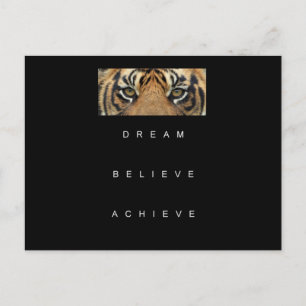 Carte Postale rêve croire obtenir une soumission motivante