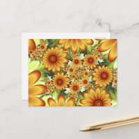 Rêve Floral, Art Fractal Moderne Abstrait Fleur