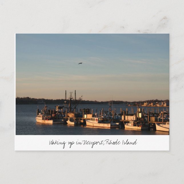 Carte Postale  Réveil à Newport, Rhode Island (Devant)