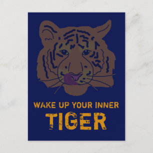 Carte Postale Réveillez Votre Inspiration Tigre Intérieur