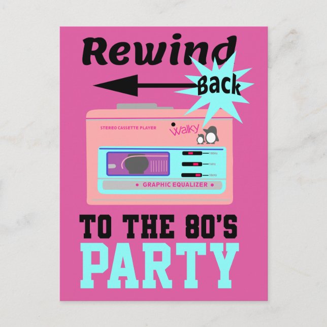 Carte Postale Revenez aux années 80 (Devant)