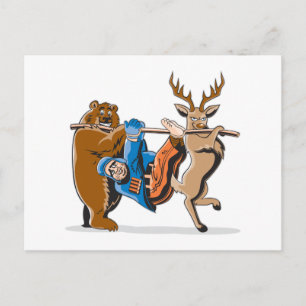 Carte Postale Revenge contre la chasse aux animaux