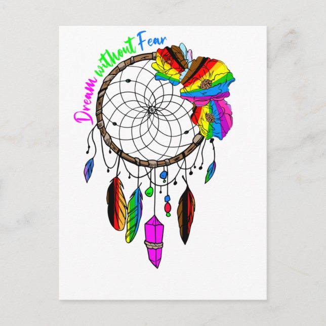 Carte Postale Rêver sans crainte - LGBTQ+ Dream Catcher (Devant)