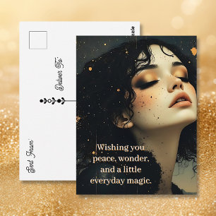 Carte Postale Rêverie céleste / poussière d'étoiles et ombres di