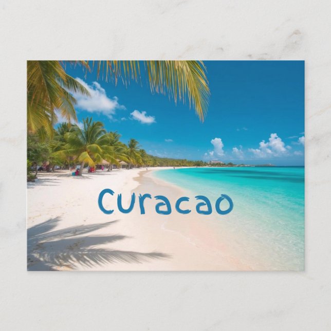 Carte Postale rêverie de la plage de Curacao (Devant)