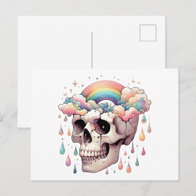 Carte postale Rêves Arc-en-ciel (Devant / Derrière)