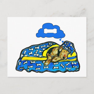 Carte Postale Rêves d'Airedale