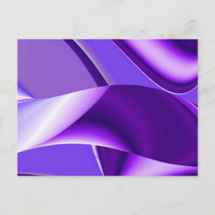 Carte Postale Rêves d'arc-en-ciel de fleur violette