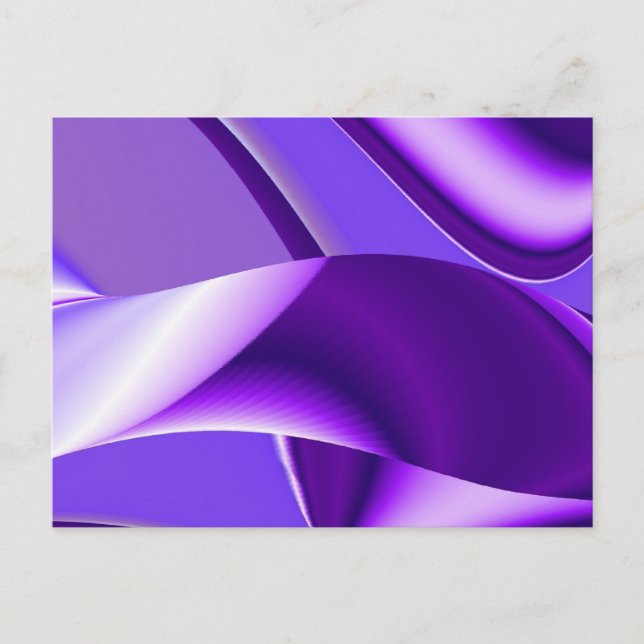 Carte Postale Rêves d'arc-en-ciel de fleur violette (Devant)