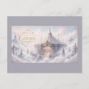 Carte Postale Rêves de cirque surréaliste Cirque dans les nuages