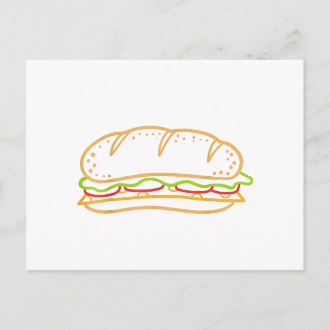 Carte Postale Revêtement de sandwich (Devant)