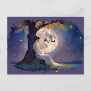 Carte Postale Rêveur au Clair de Lune - Ciel Nocturne Serein