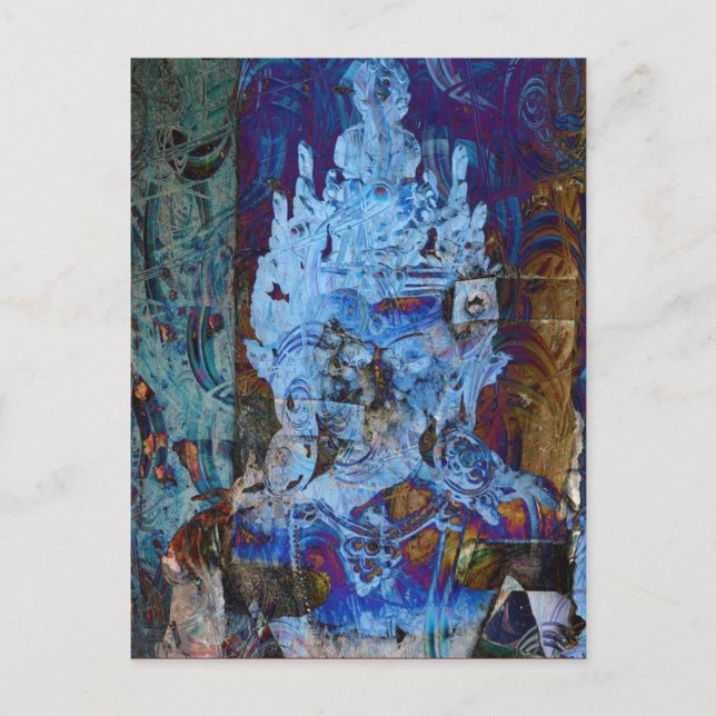 Carte Postale Rêveur bleu de l'émanation de Dakini (Devant)
