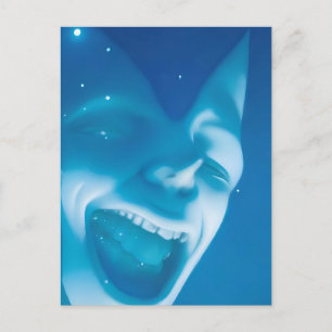 Carte Postale Rêveur Fou dans les Étoiles - Art de Ken Gage